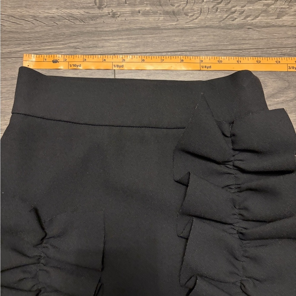 MSGM Ruffled Front Black Women’s Skirt image 5